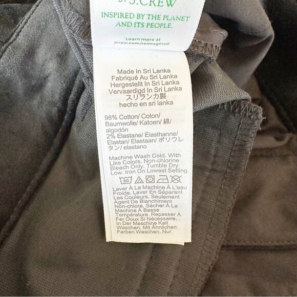 J. Crew Factory Pants Womens Tall Velvet Kallie Straight Leg Black Size 6T - Picture 7 of 7